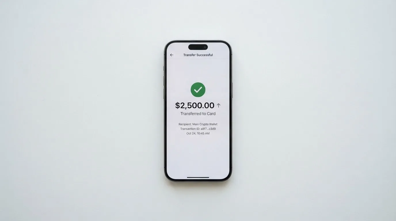 Телефон с экраном перевода стейблкоина