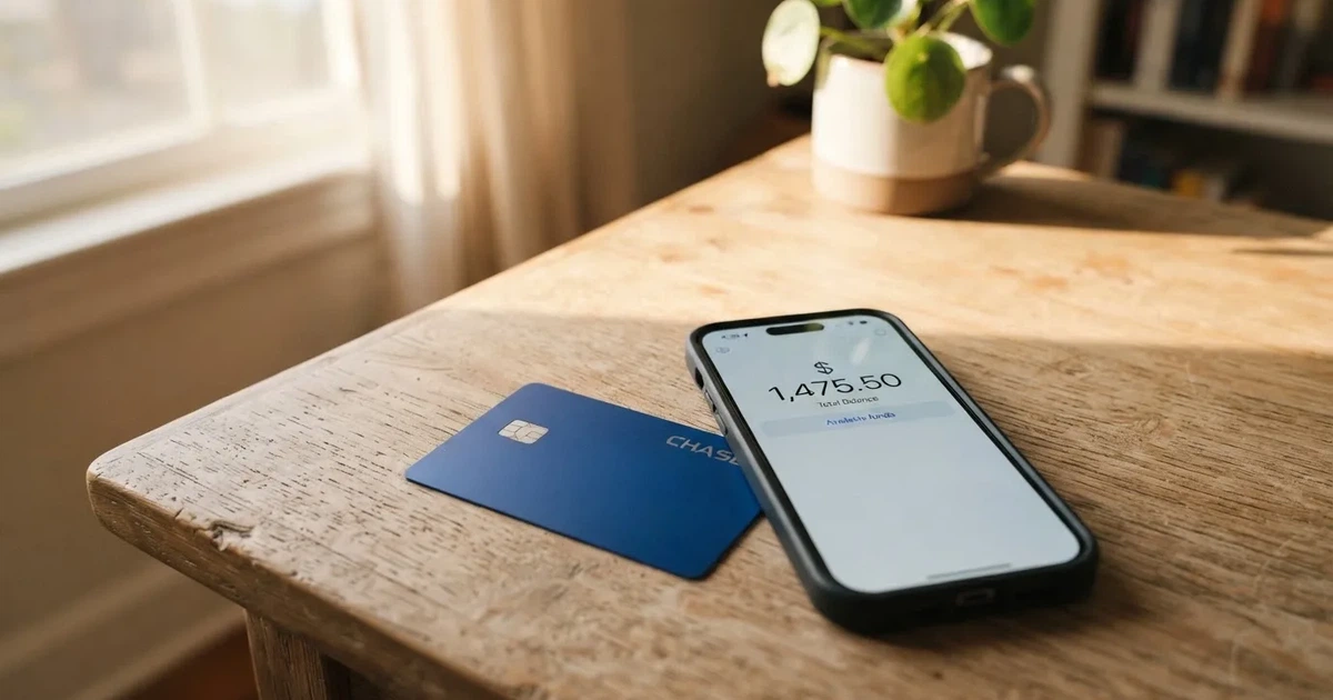 Платёжная карта рядом с телефоном, на экране криптокошелёк